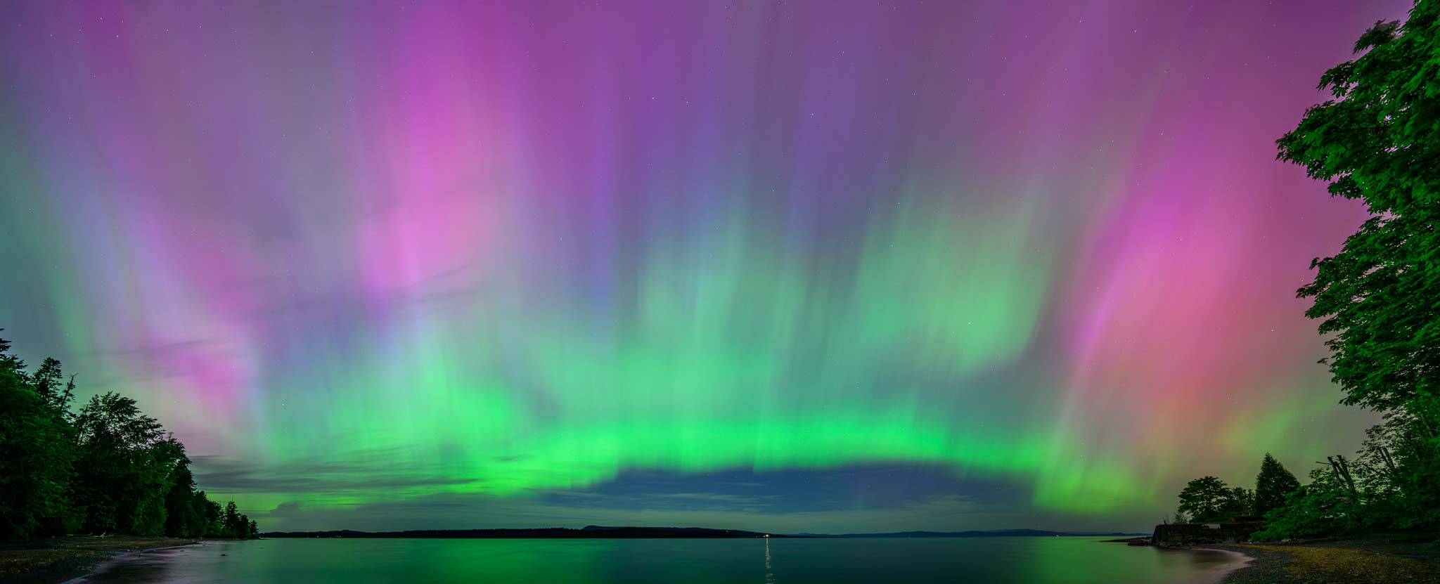 Aurora Borialis, Deep Bay, BC.